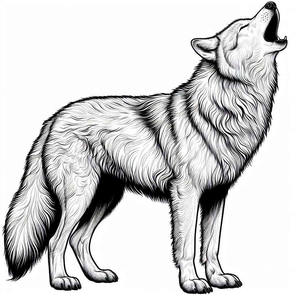 160 Wolf Coloring Pages: Howl with Creativity 39