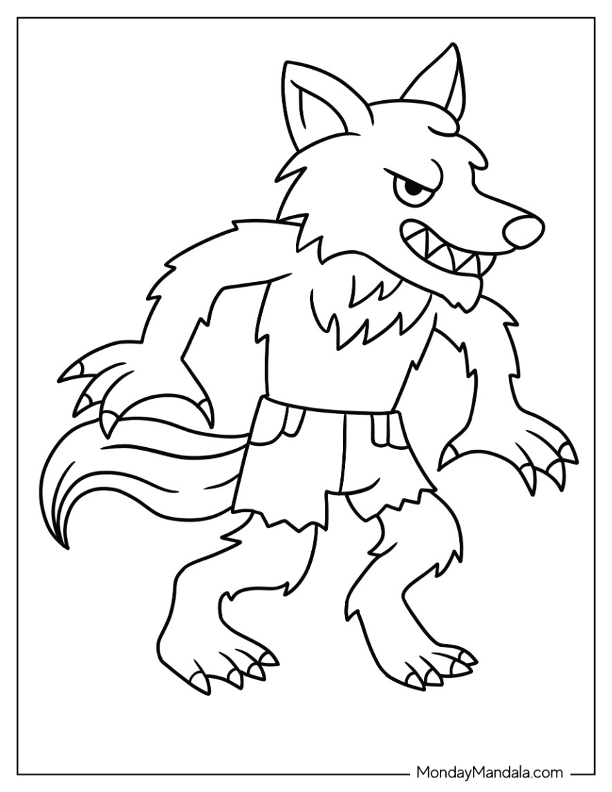 160 Wolf Coloring Pages: Howl with Creativity 40