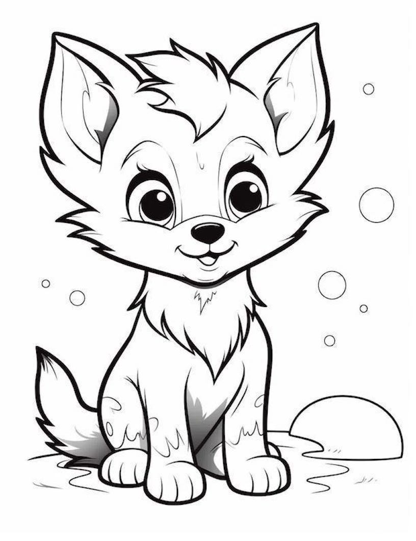 160 Wolf Coloring Pages: Howl with Creativity 46