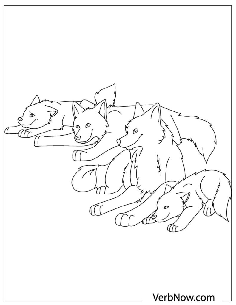 160 Wolf Coloring Pages: Howl with Creativity 49