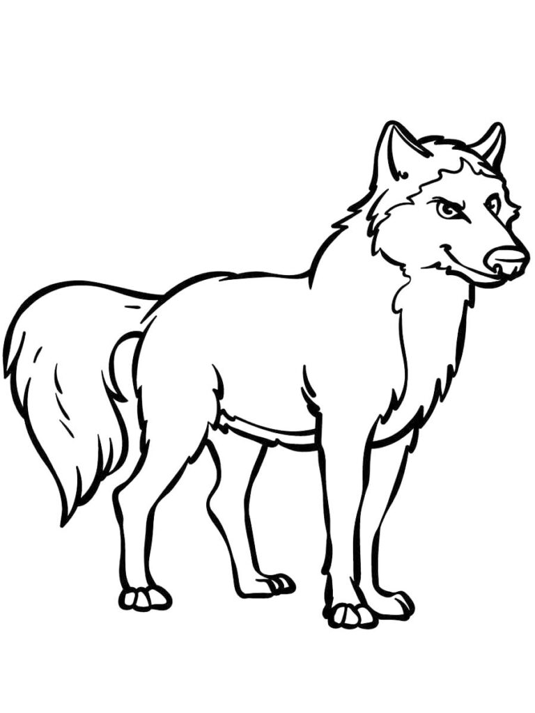 160 Wolf Coloring Pages: Howl with Creativity 53