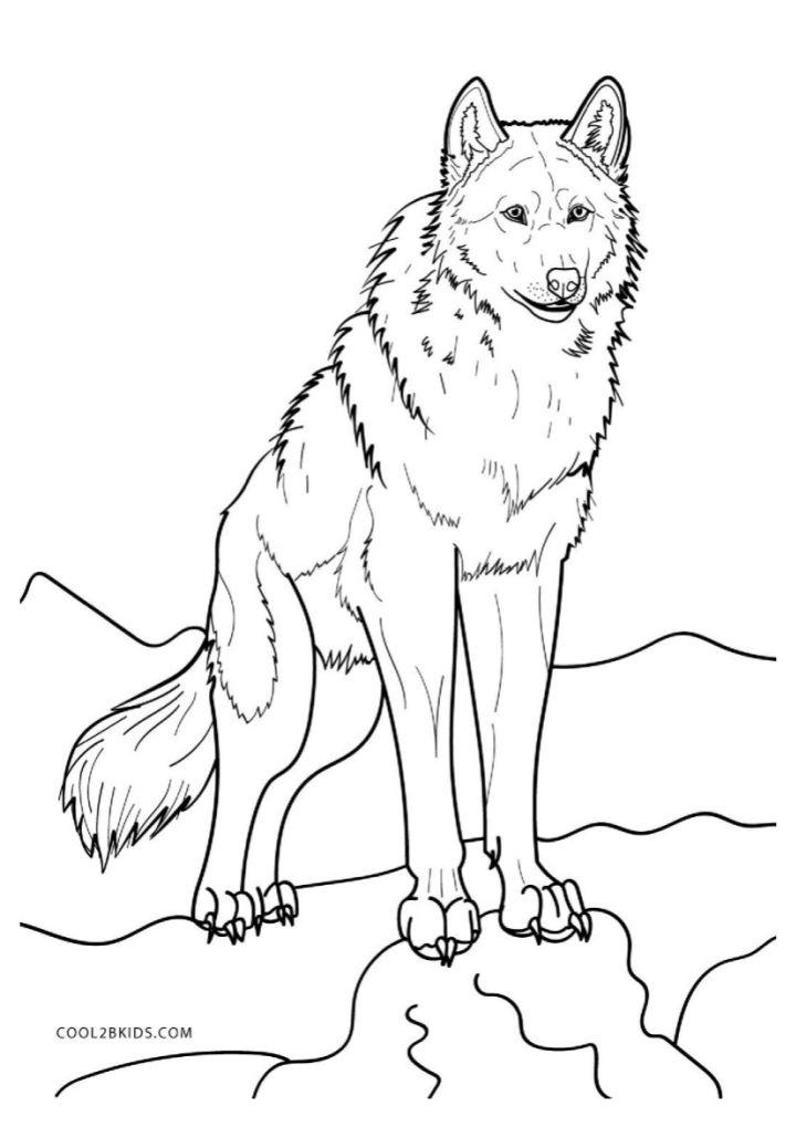 160 Wolf Coloring Pages: Howl with Creativity 56