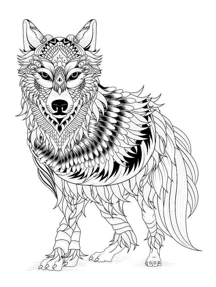 160 Wolf Coloring Pages: Howl with Creativity 57