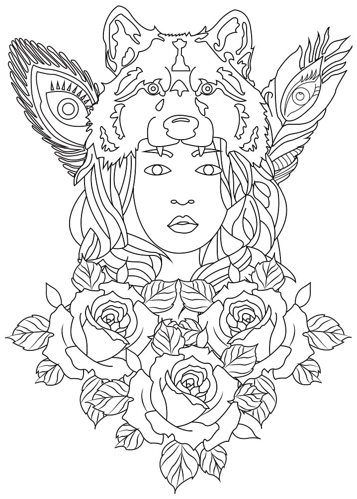 160 Wolf Coloring Pages: Howl with Creativity 60