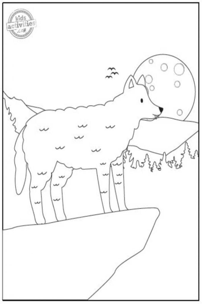 160 Wolf Coloring Pages: Howl with Creativity 65