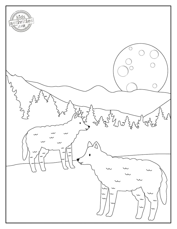 160 Wolf Coloring Pages: Howl with Creativity 70