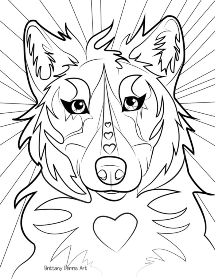 160 Wolf Coloring Pages: Howl with Creativity 72