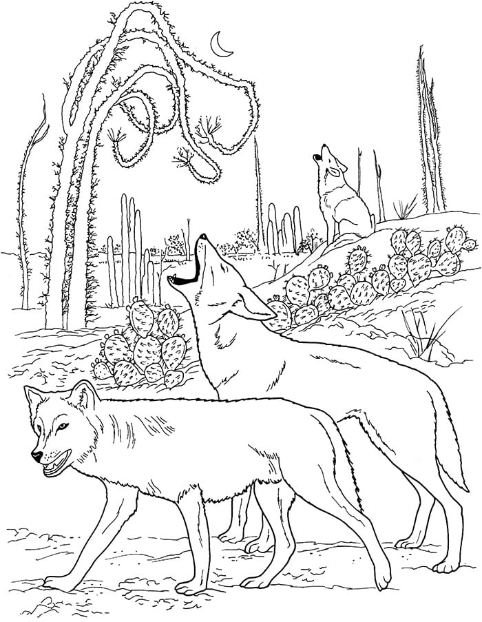 160 Wolf Coloring Pages: Howl with Creativity 73