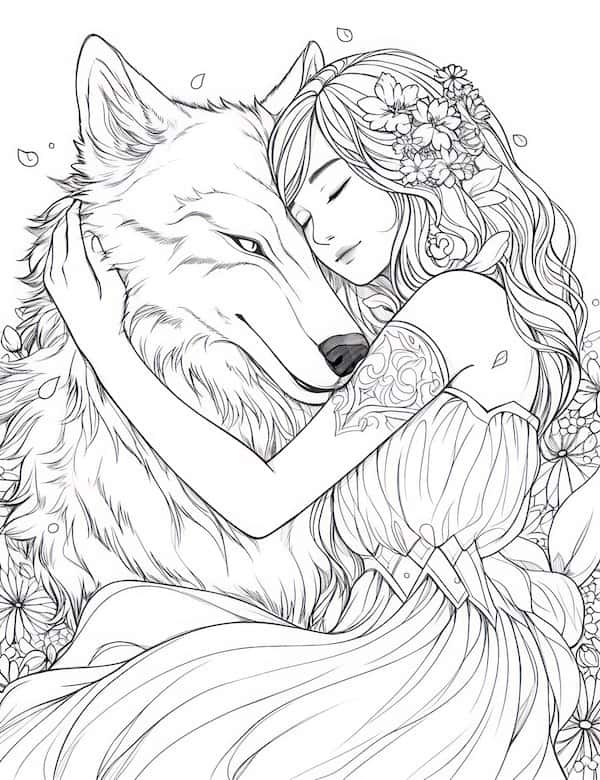 160 Wolf Coloring Pages: Howl with Creativity 99