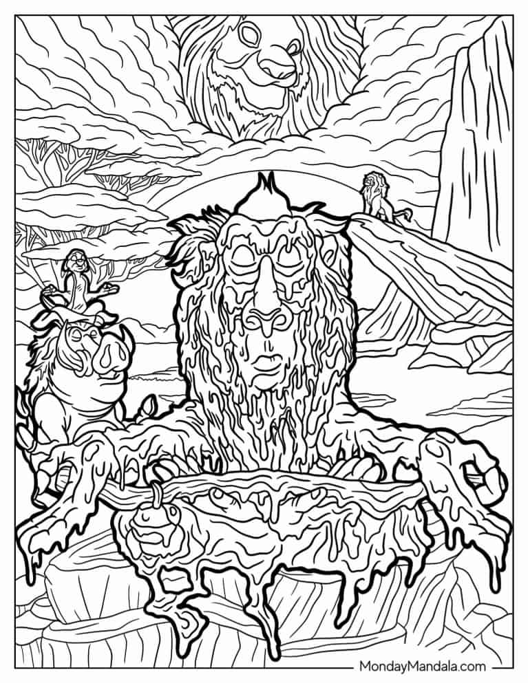 200+ Lion King Coloring Pages: Roar into Creativity 52