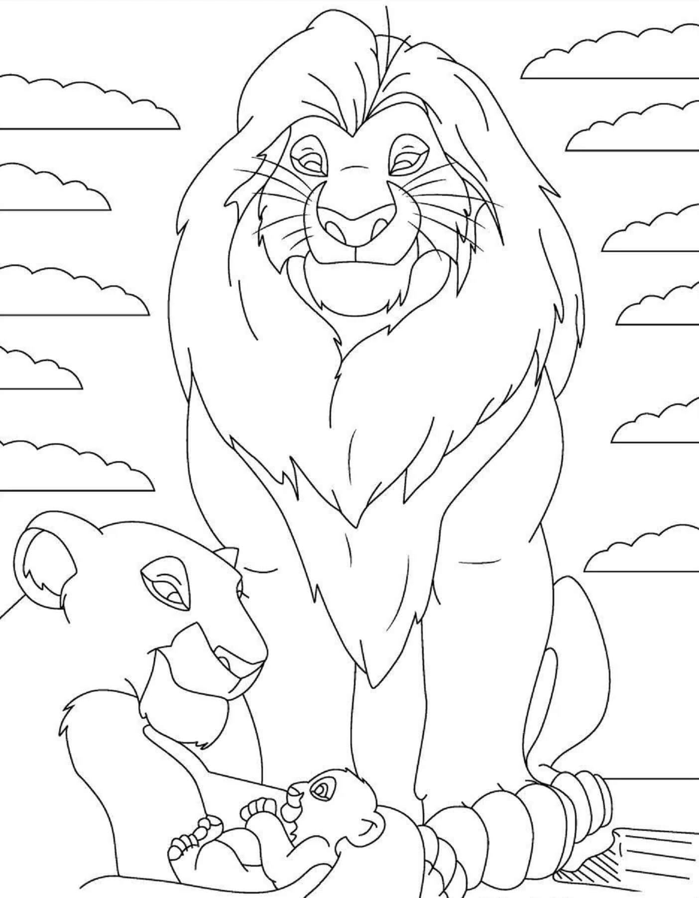 200+ Lion King Coloring Pages: Roar into Creativity 7