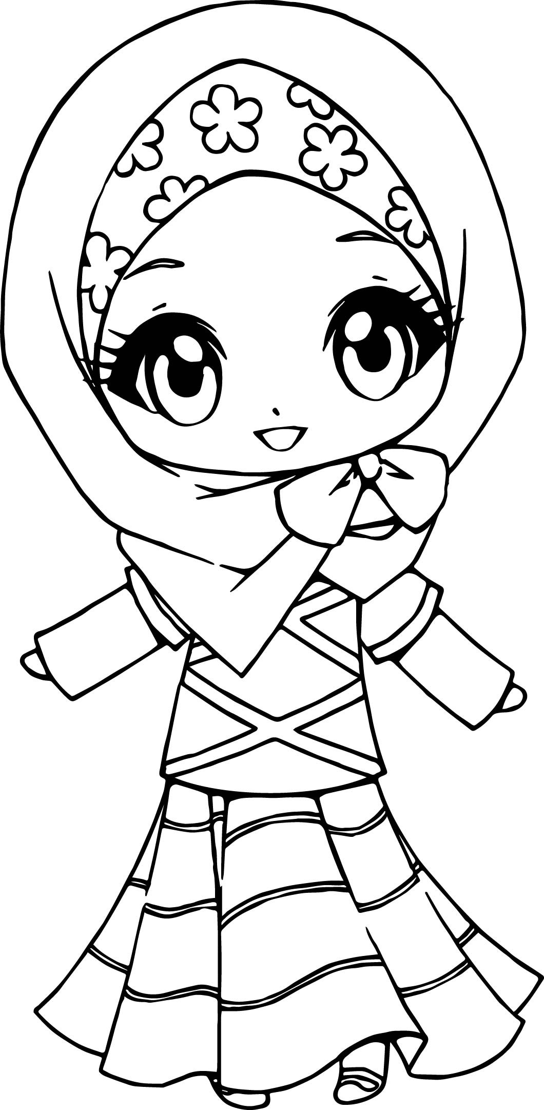 80+ Muslimah Coloring Pages 1