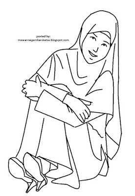 80+ Muslimah Coloring Pages 12