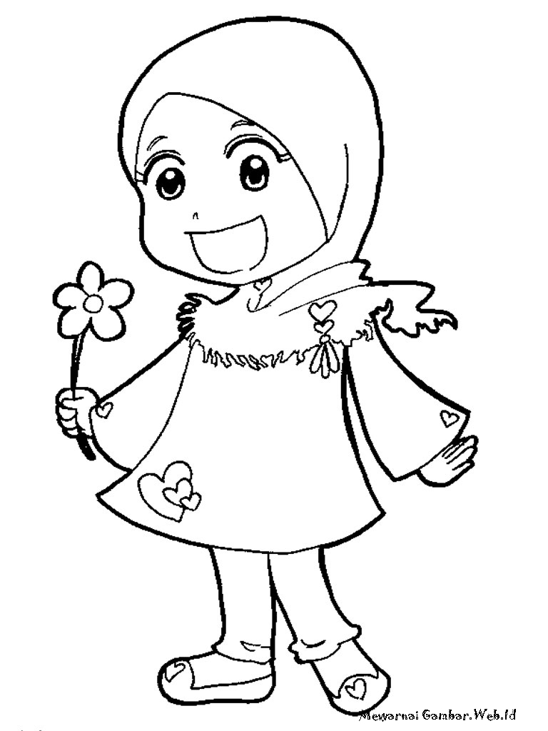 80+ Muslimah Coloring Pages 13