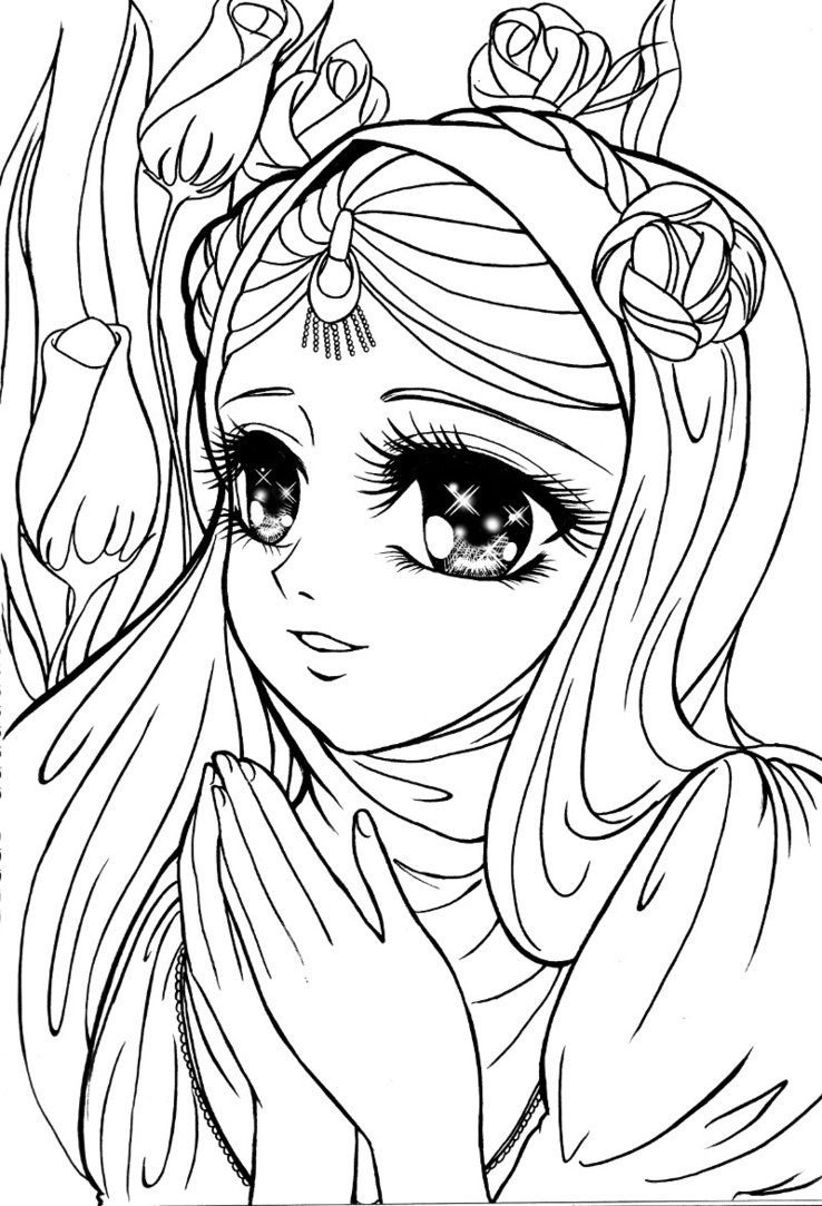 80+ Muslimah Coloring Pages 16