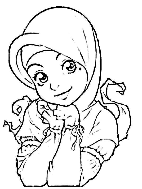 80+ Muslimah Coloring Pages 17