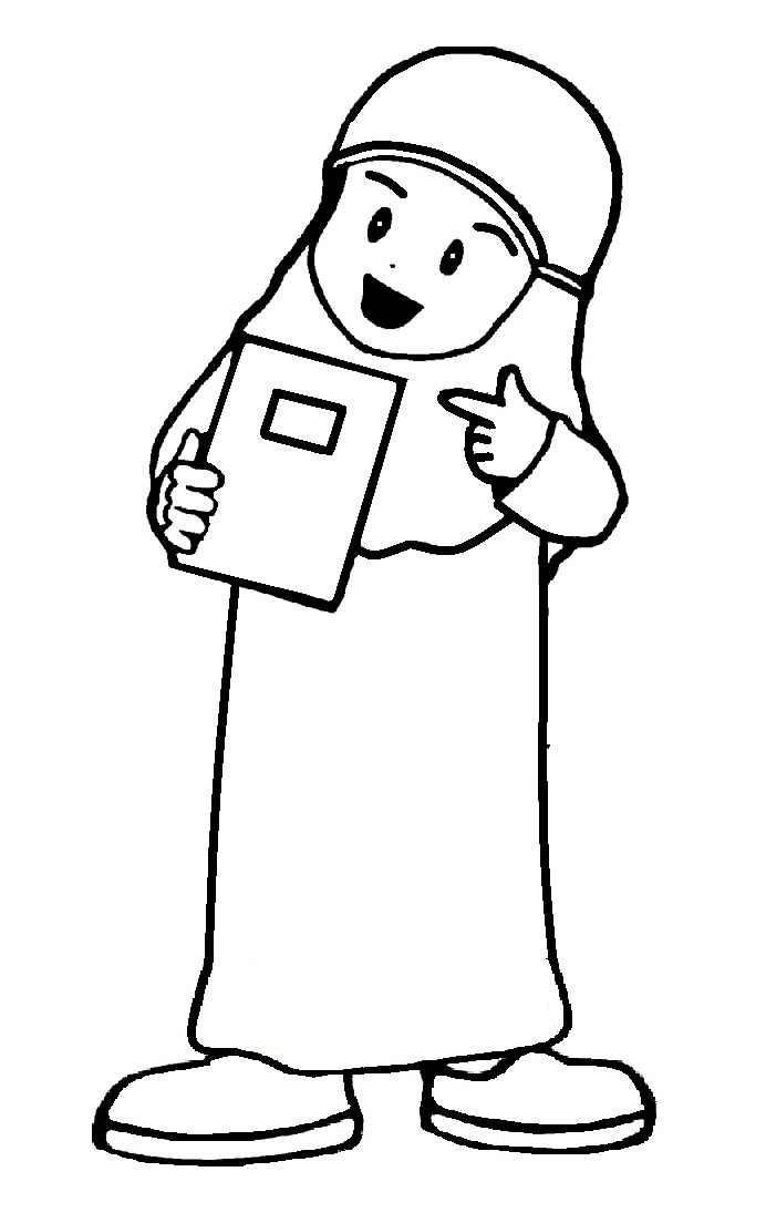 80+ Muslimah Coloring Pages 19