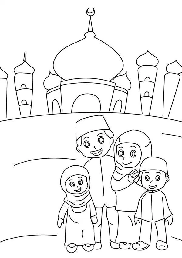 80+ Muslimah Coloring Pages 24