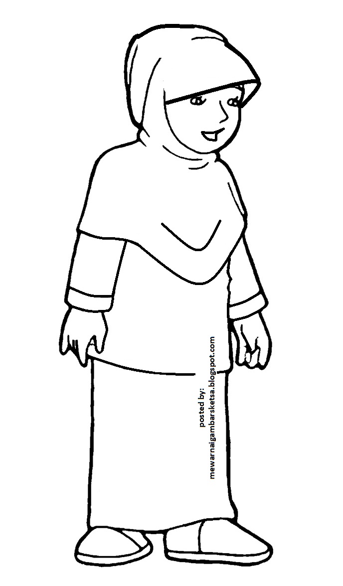 80+ Muslimah Coloring Pages 3