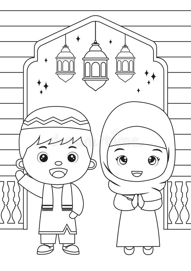 80+ Muslimah Coloring Pages 32