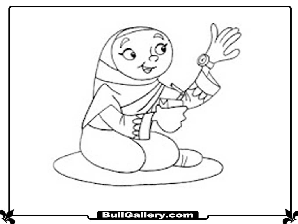 80+ Muslimah Coloring Pages 43