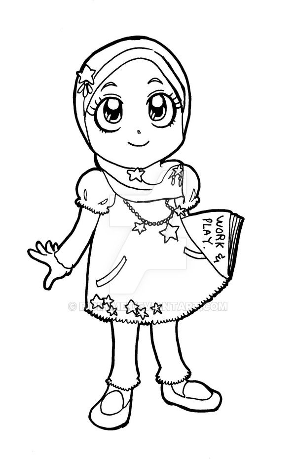 80+ Muslimah Coloring Pages 52