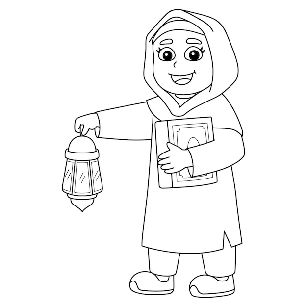 80+ Muslimah Coloring Pages 56