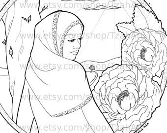 80+ Muslimah Coloring Pages 57