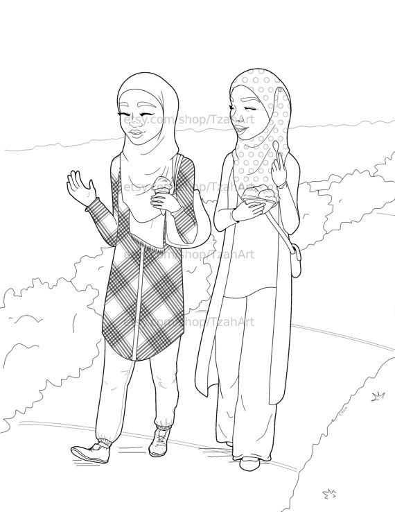 80+ Muslimah Coloring Pages 59