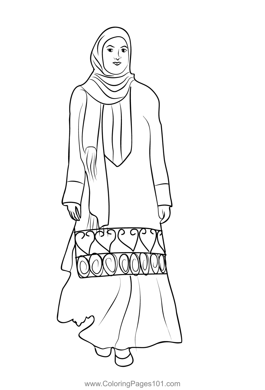 80+ Muslimah Coloring Pages 61