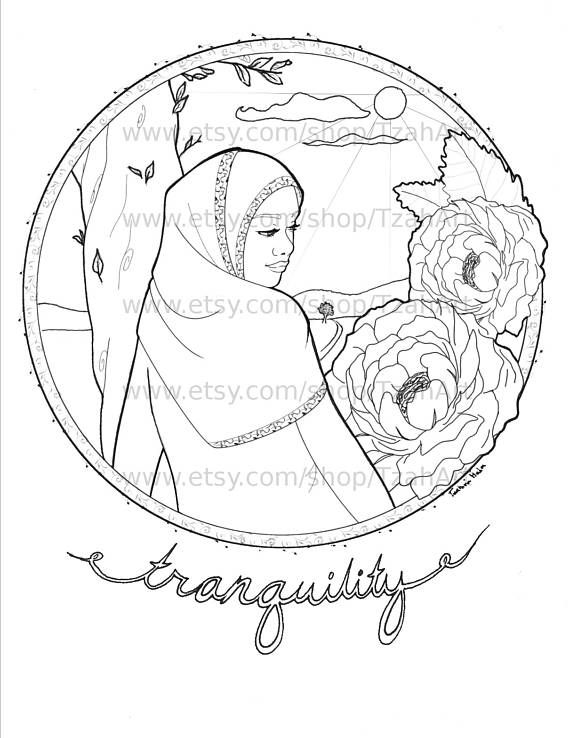 80+ Muslimah Coloring Pages 69