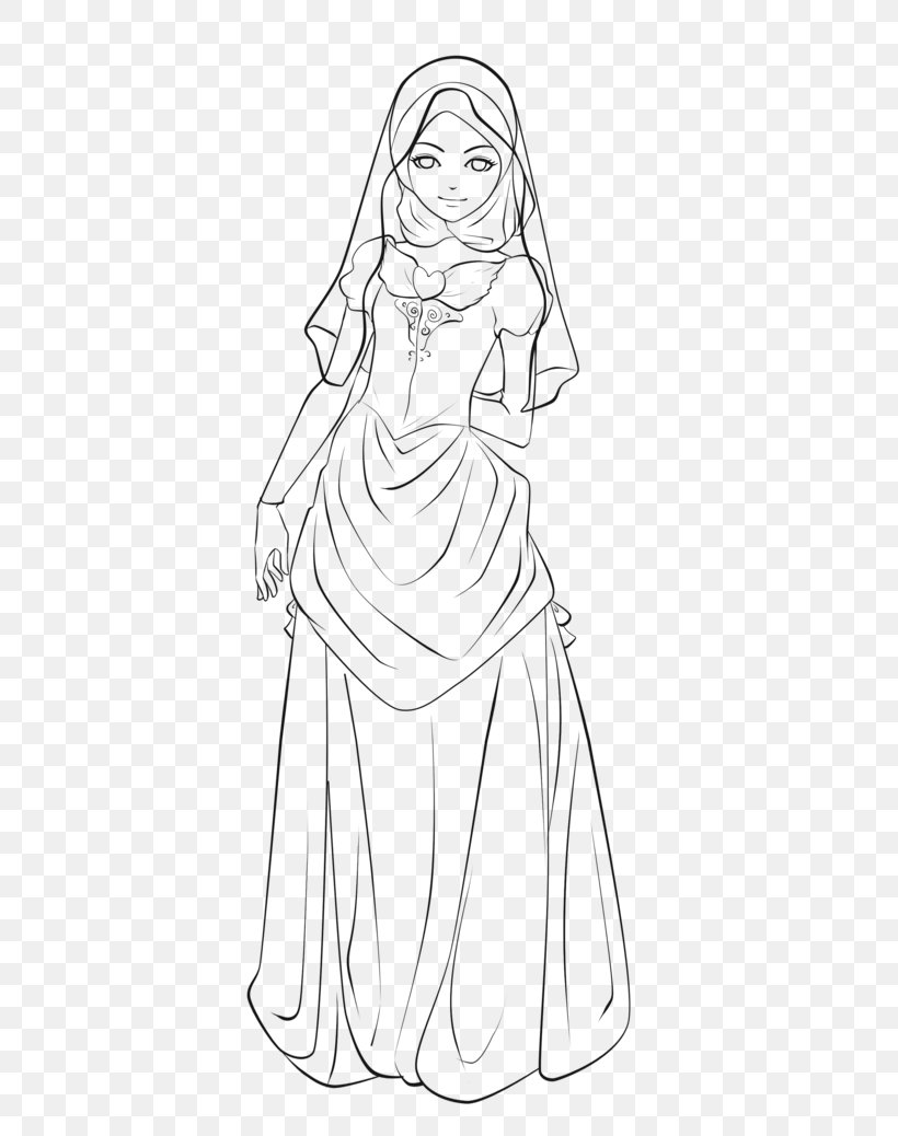 80+ Muslimah Coloring Pages 7