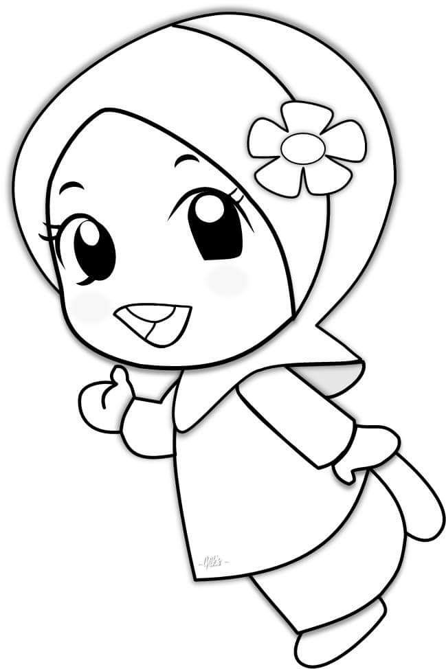 80+ Muslimah Coloring Pages 70