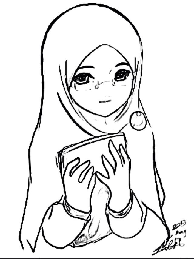 80+ Muslimah Coloring Pages 72