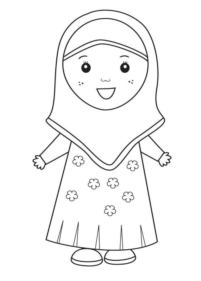 80+ Muslimah Coloring Pages 74