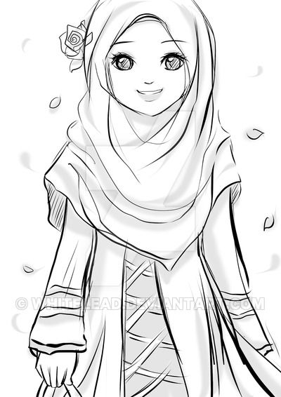 80+ Muslimah Coloring Pages 82