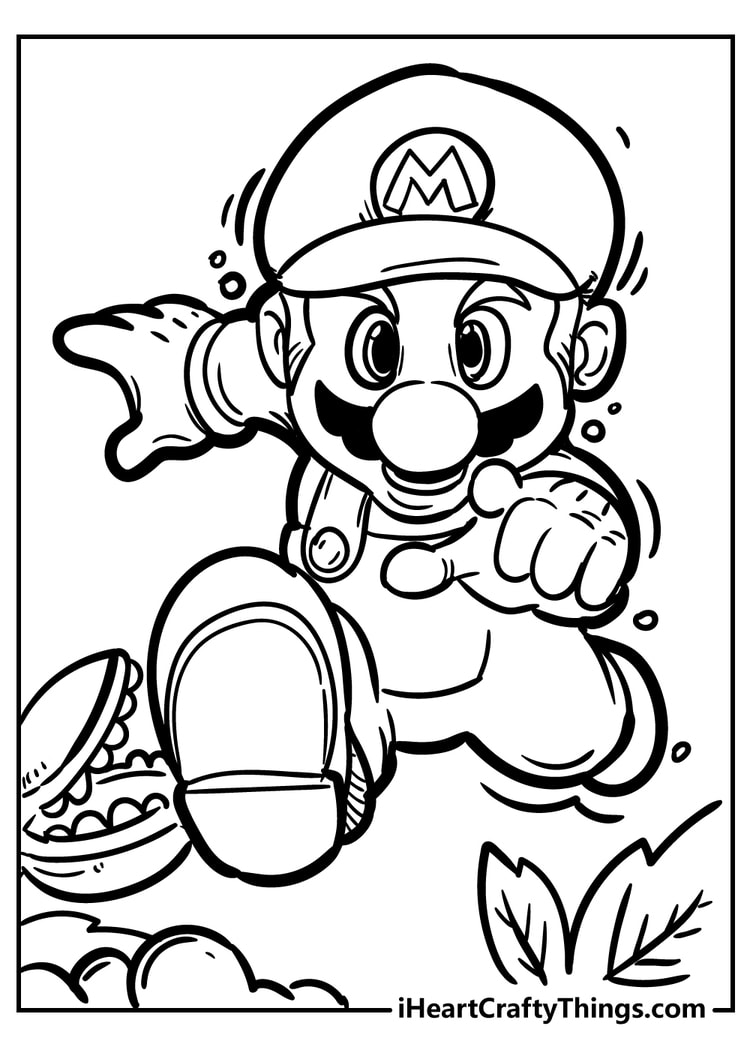 Super Mario Coloring Pages: 123 Adventures to Bring to Life with Color 112