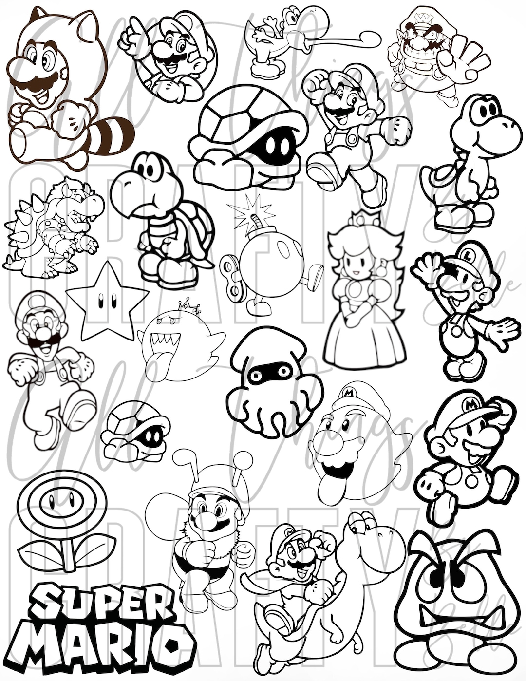 Super Mario Coloring Pages: 123 Adventures to Bring to Life with Color 33