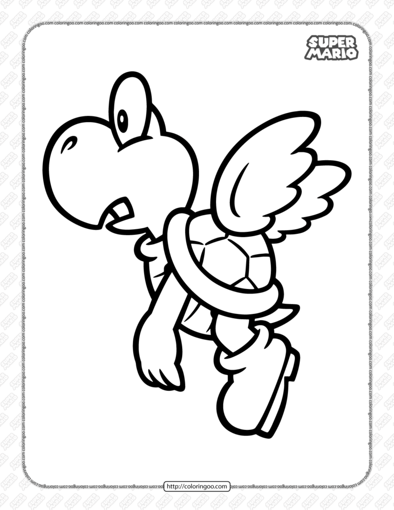 Super Mario Coloring Pages: 123 Adventures to Bring to Life with Color 41