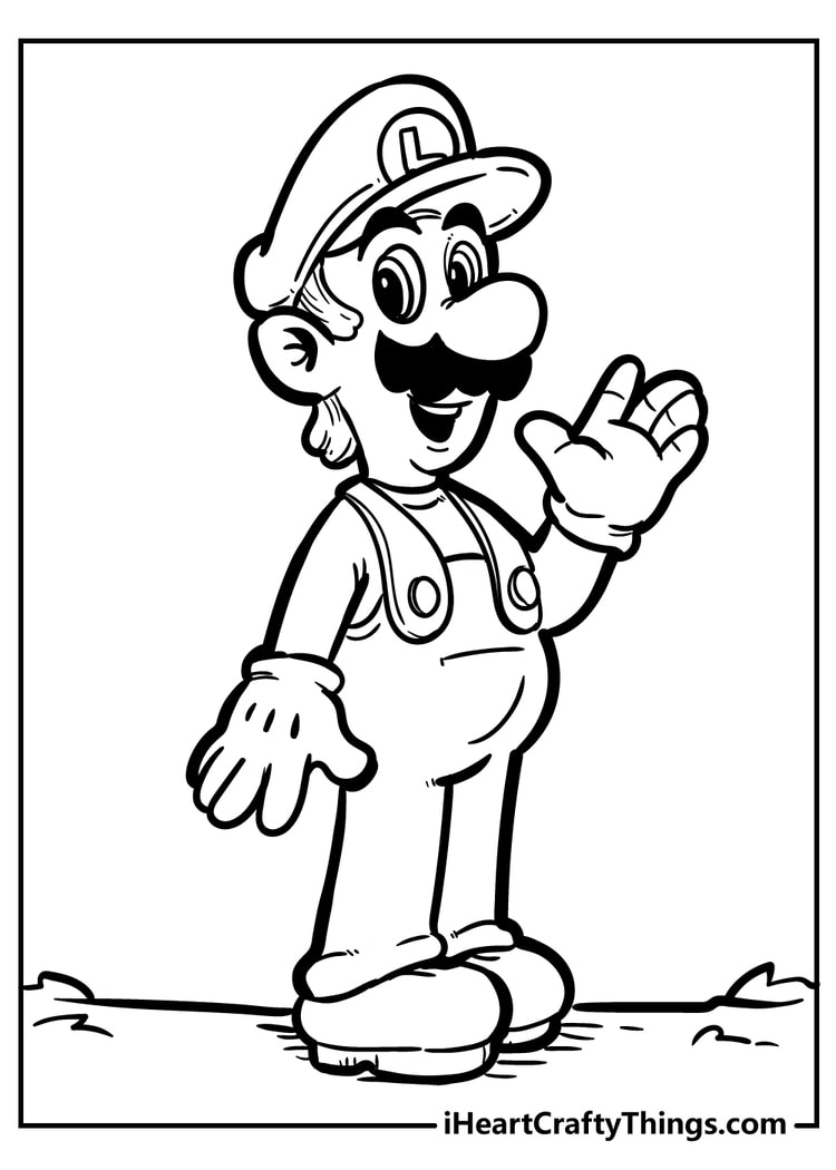 Super Mario Coloring Pages: 123 Adventures to Bring to Life with Color 51