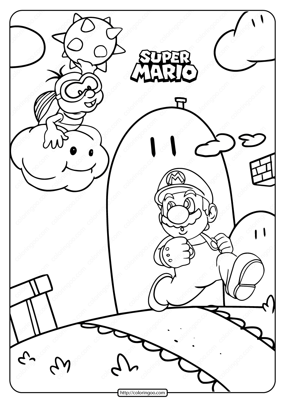 Super Mario Coloring Pages: 123 Adventures to Bring to Life with Color 52