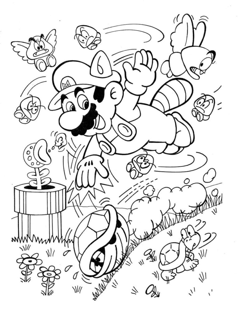 Super Mario Coloring Pages: 123 Adventures to Bring to Life with Color 64