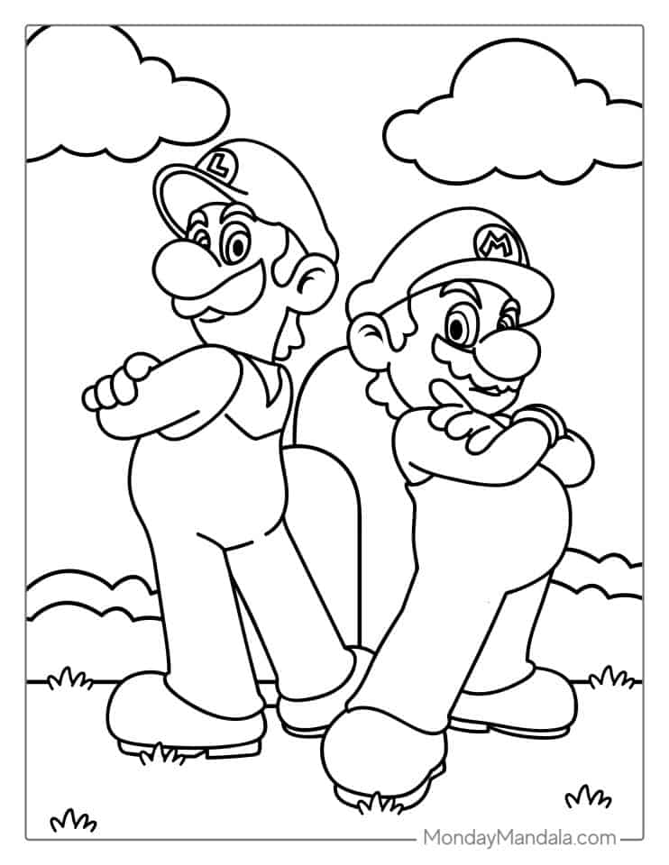 Super Mario Coloring Pages: 123 Adventures to Bring to Life with Color 7