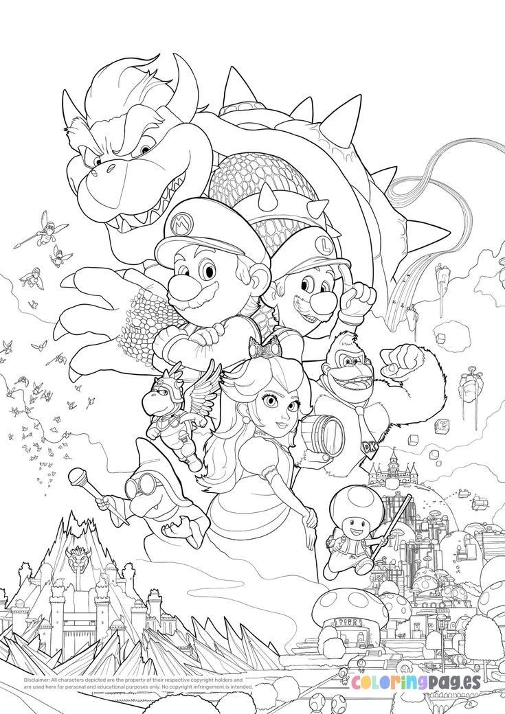 Super Mario Coloring Pages: 123 Adventures to Bring to Life with Color 71