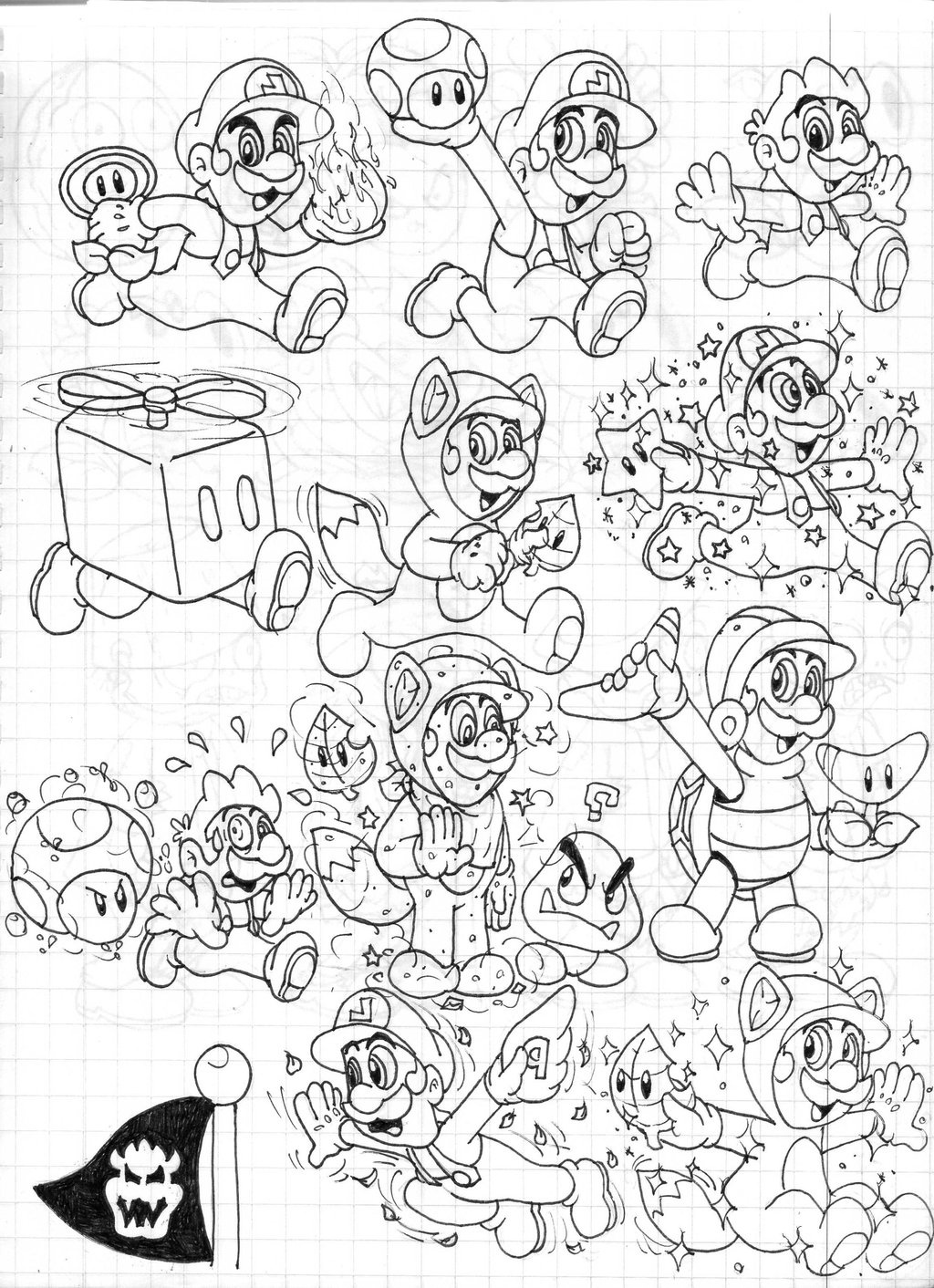 Super Mario Coloring Pages: 123 Adventures to Bring to Life with Color 73