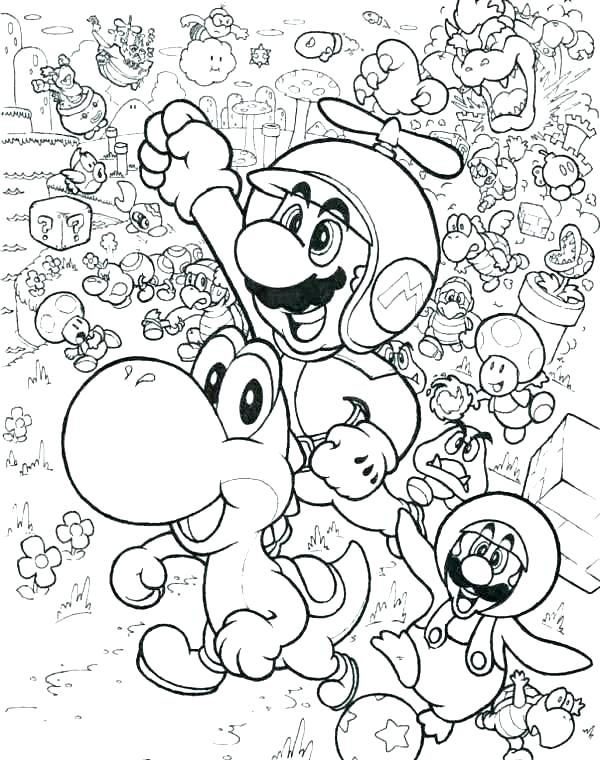 Super Mario Coloring Pages: 123 Adventures to Bring to Life with Color 81