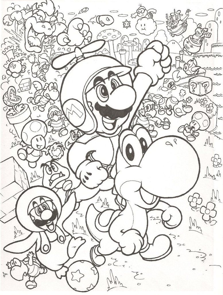 Super Mario Coloring Pages: 123 Adventures to Bring to Life with Color 95