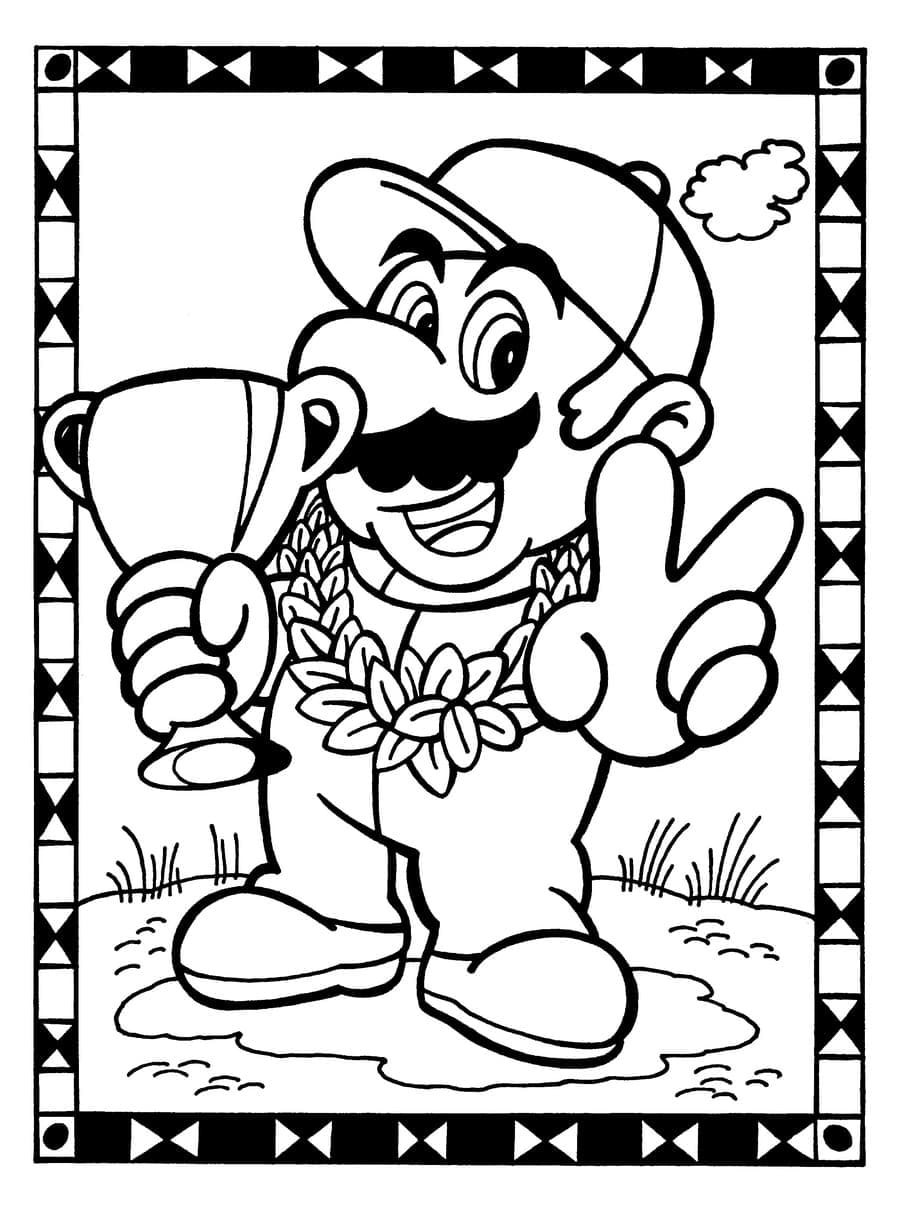 120+ Mario and Bowser Coloring Pages 1