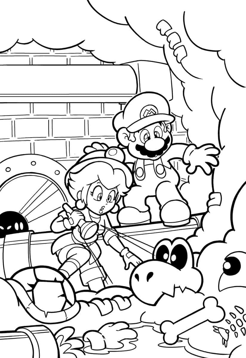 120+ Mario and Bowser Coloring Pages 11