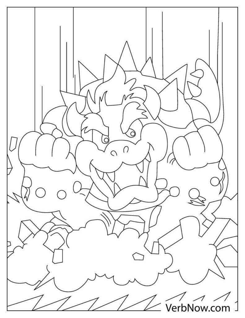 120+ Mario and Bowser Coloring Pages 111